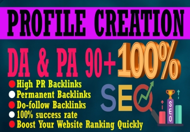 I will do 80 perfect profile creation and optimization