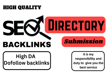 112 Instant Approved Directory Submission High Quality Backlinks