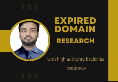 I will find expired domains with Best-quality backlinks.