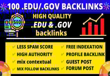 Google Rankings with 100 EDo/GO Profile backlinks and Blog comments wit High TF Authority Backlinks