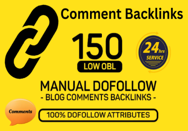 I will create 150 dofollow comment backlinks