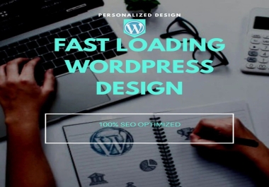 I will design a fast loading seo friendly website in wordpress in spanish or english