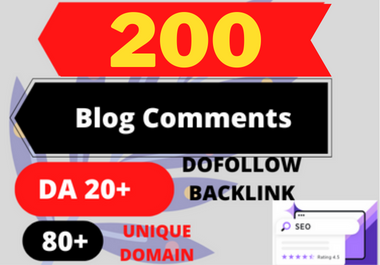 I will provide you 200 powerful Blog Comments Backlinks
