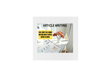 I will create a 1000 word article