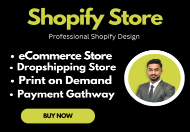Get Professional Shopify Ecommerce Website & Dropshipping Website