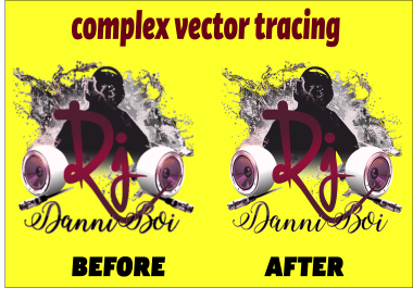 I will redraw,  convert to vector trace logo,  dxf,  vectorize,  retrace,  image to vector