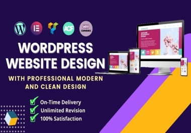 Create A Professional WordPress Website or Landing Page Design
