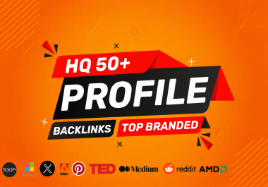 Create HQ 50+ Profile Backlinks From High DA 80+ Authority Sites