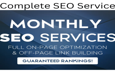 Get a complete Monthly SEO Service