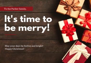 I will design beautifully customized Christmas cards