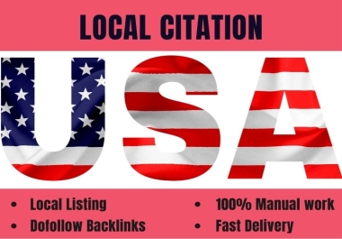 I will provide 50 USA local citations to the top business listing sites for website ranking