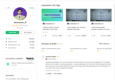 I'm your amazon and Walmart E-commerce expert va