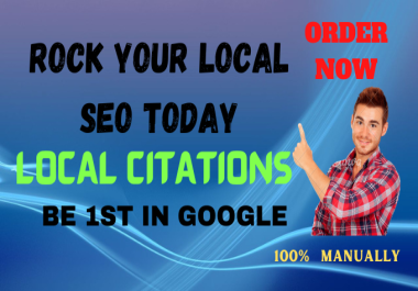 I will Rock your local SEO and Leads with 70 citations