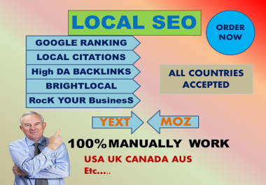 I will submit 50 USA,  UK,  and CANADA and other country local citations to directories