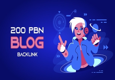 200 PBNs Blog Backlinks DA 80+