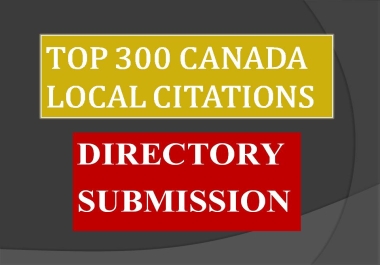 I will do top 50 canada local citations and directory submission