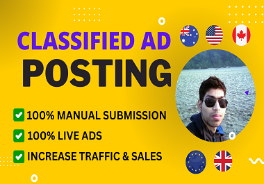 I will post 30 ad submission manually on high DA ad posting sites
