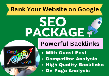 I will do 200 white hat SEO backlinks link building service package for top google ranking