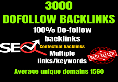 3000 dofollow backlinks for your website