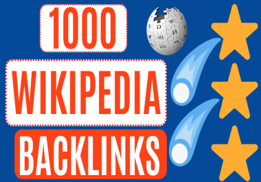 1000 Wikipedia Backlinks,  High DA Wiki Backlinks,  Contextual Backlinks