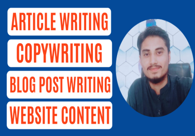 I will Write 500 words Copywriting,  Article Writing,  Blog Post Writing, Website Content
