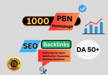 I WILL DO 1000 PBN dofollow Backlinks to Boost your Website DA 50 PLUS