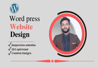 I will build professional and creative wordpress website design
