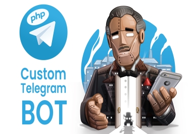 I will make your custom telegram bot using python and PHP