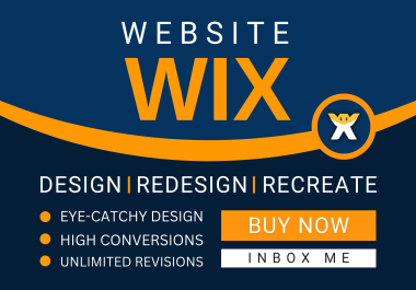I will create wix website design,  redesign wix website for your business