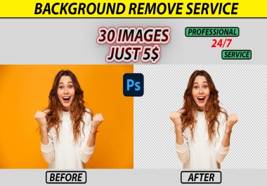 I will remove the background of any image,  product in 5 hours
