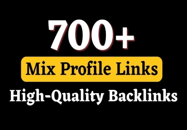 700+ Mix Profile Backlinks Article,  Forum,  Wiki,  Social links To Get Fast Ranking