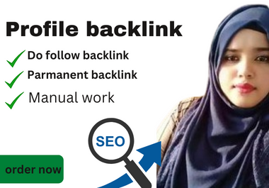 I will do high quality profile backlinks for your website manual SEO link building