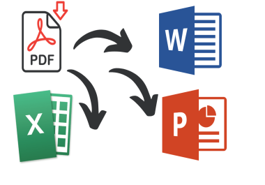 I will convert PDF to word,  excel or ppt