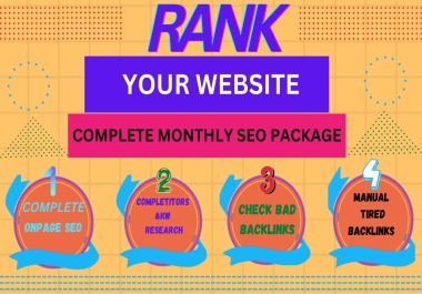 I will do SEO on page & off page optimization and technical onpage of wordpress with yoast websites