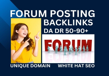 Posting 100 backlinks to original web pages on the forum.
