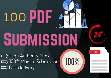 I will submit 100 manual PDF to reputable sharing platforms