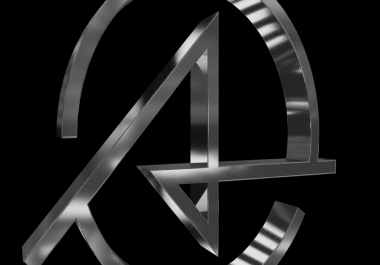 I will create an animation loop of your logo in 3d