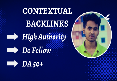 I will build 50 high authority contextual SEO dofollow backlinks for WordPress,  Wix,  Shopify website
