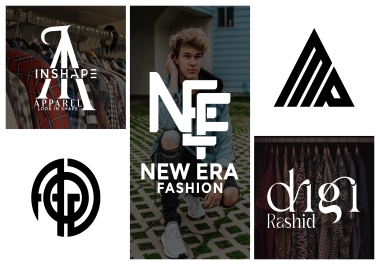 I will do fitness,  clothing brand luxury or fashion logo design