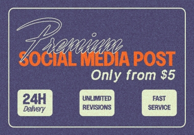 I will design PROFESSIONAL social media post