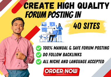 My goal is to manually post quality backlinks to niche relevant SEO forums