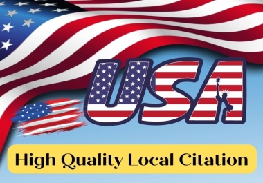 I will do top USA local citations and business directories for google ranking