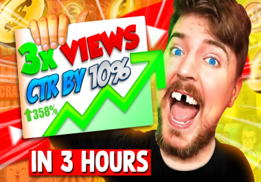 I will design amazing video thumbnail in 3 hours