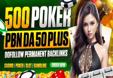 Skyrocket Gambling Casino Slot Poker 500 PBN DA/DR 50 to 70+ Homepage backlinks