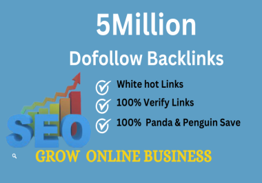 I will do 5 Million seo backlinks high da authority link building service for google ranking