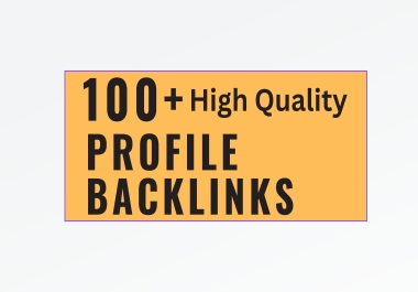 I will create manually High DA 70 to 95+ 100 Profile backlinks for google top ranking