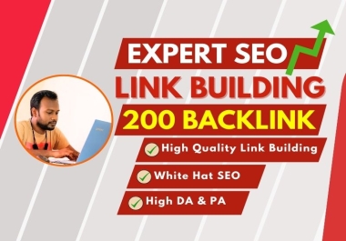 200 HIGH QUALITY SEO BACKLINKS. GUEST POST,  SOCIAL BOOKMARKING,  PDF SUBMISSION,  WEB 2.0 & MANY MORE