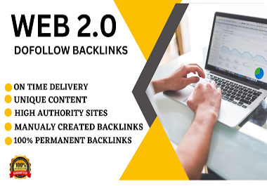 I will build 20 high authority dofollow web 2.0 backlinks with profile backlinks