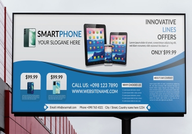 I will do roll up,  pull up,  event,  retractable banner,  billboard design with ads,  flyer
