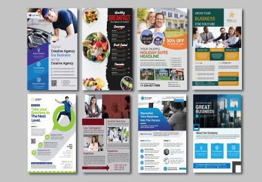 I will design a flyer,  bifold,  trifold,  brochure,  poster or leaflet